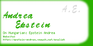 andrea epstein business card